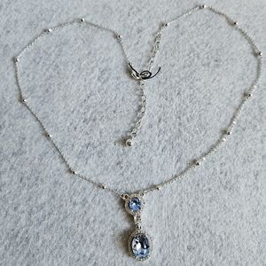 Cezanne Crystal  Rhinestone Pendant Necklace